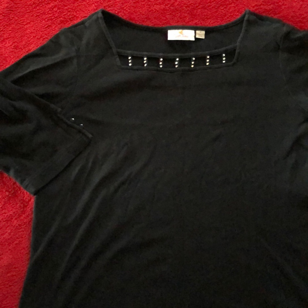 - Cute Black Top by Quacker Factory